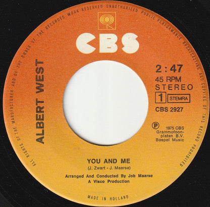 Albert West - You And Me  39629 (B) Vinyl Singles Hoes: Redelijk