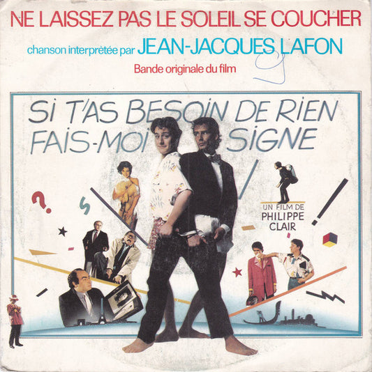 Jean-Jacques Lafon - Ne Laissez Pas Le Soleil Se Coucher Vinyl Singles Vinyl Very Good (VG) <br> Hoes Good Plus (G+)