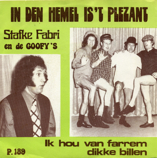 Stafke Fabri - In Den Hemel Is't Plezant Vinyl Singles Vinyl Very Good (VG) <br> Hoes Good Plus (G+)