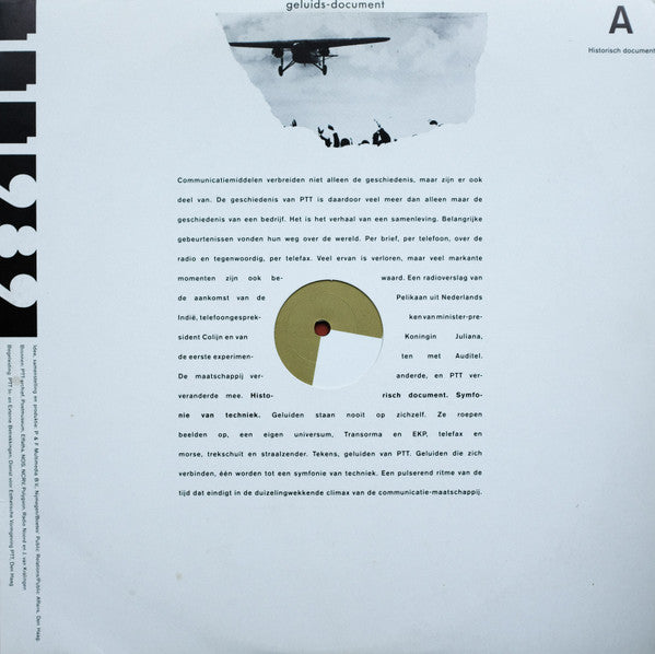 No Artist - De Maatschappij Verandert, PTT Verandert Mee (LP) Vinyl LP Vinyl Very Good (VG) <br> Hoes Good Plus (G+)