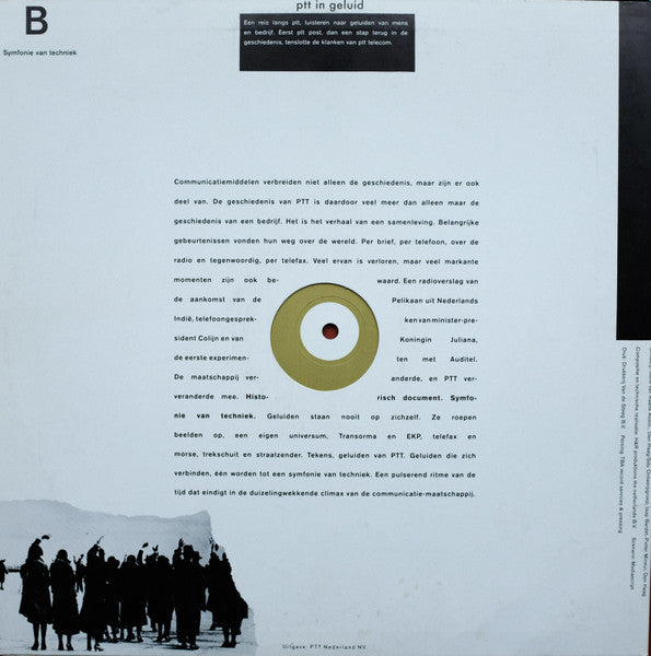 No Artist - De Maatschappij Verandert, PTT Verandert Mee (LP) Vinyl LP Vinyl Very Good (VG) <br> Hoes Good Plus (G+)