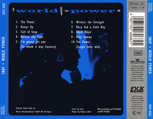 Snap! - World Power (CD) Compact Disc Goede Staat