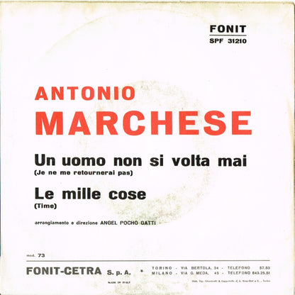 Antonio Marchese - Un Uomo Non Si Volta Mai