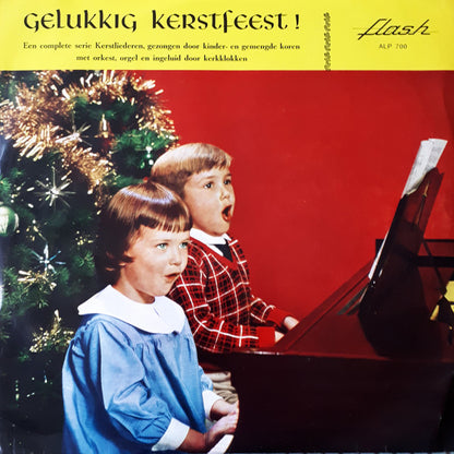 Kinderkoor Zanggenot, Kinderkoor De Winterkoninkjes - Gelukkig Kerstfeest (LP) Vinyl LP Vinyl Very Good (VG) <br> Hoes Good Plus (G+)