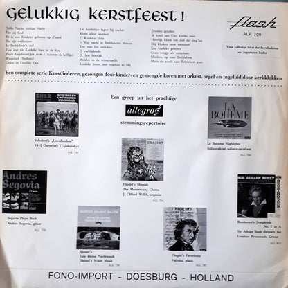 Kinderkoor Zanggenot, Kinderkoor De Winterkoninkjes - Gelukkig Kerstfeest (LP) Vinyl LP Vinyl Very Good (VG) <br> Hoes Good Plus (G+)