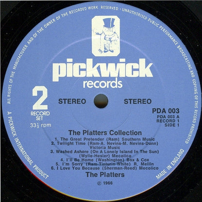 Platters - The Platters Collection (LP) Vinyl LP Dubbel Vinyl Very Good (VG) <br> Hoes Good Plus (G+)