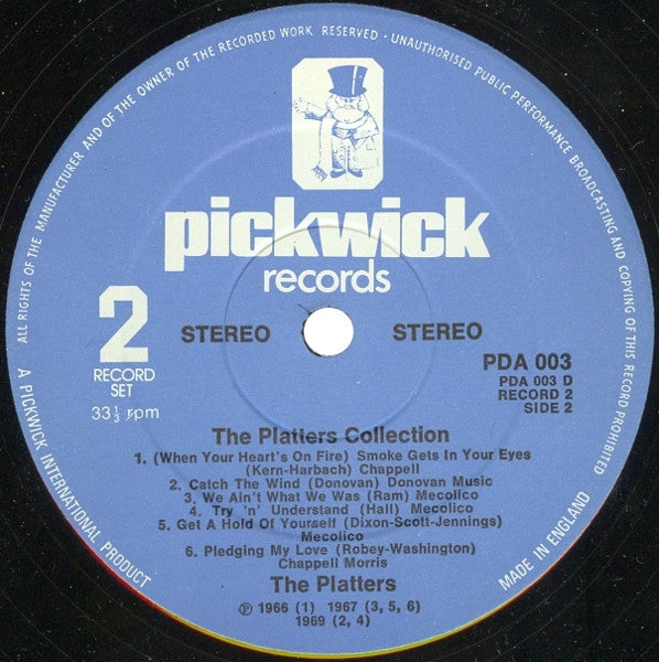 Platters - The Platters Collection (LP) Vinyl LP Dubbel Vinyl Very Good (VG) <br> Hoes Good Plus (G+)