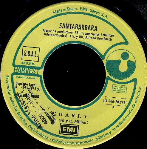 Santabarbara - Charly Vinyl Singles Vinyl Very Good (VG) <br> Hoes Generic