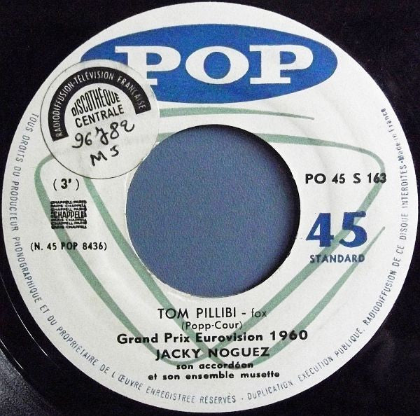 Jacky Noguez - Tom Pillibi Vinyl Singles Vinyl Very Good (VG) <br> Hoes Good Plus (G+)