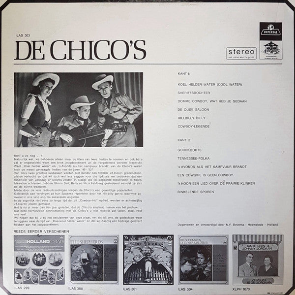 Chico's - Koel Helder Water Vinyl LP Vinyl Zeer Goed / Hoesje Goed "VINYLSINGLES.NL"