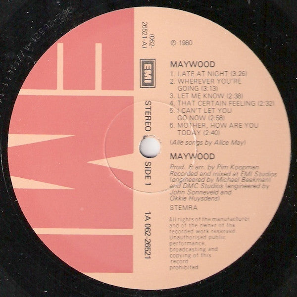 Maywood - Maywood (LP) Vinyl LP Vinyl Very Good (VG) <br> Hoes Good Plus (G+)