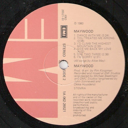 Maywood - Maywood (LP) Vinyl LP Vinyl Very Good (VG) <br> Hoes Good Plus (G+)