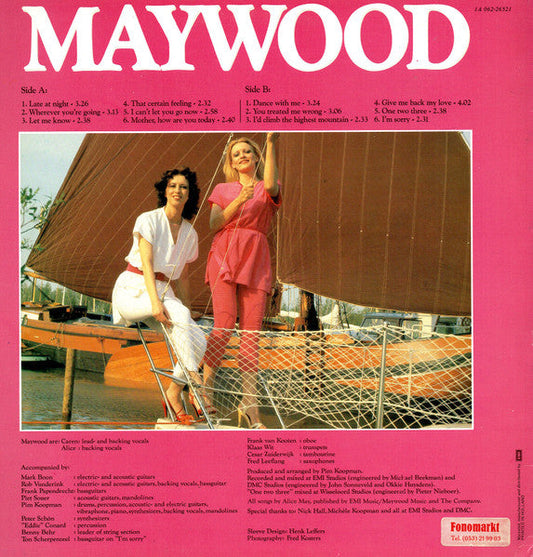 Maywood - Maywood (LP) Vinyl LP Vinyl Zeer Goed / Hoesje Goed "VINYLSINGLES.NL"
