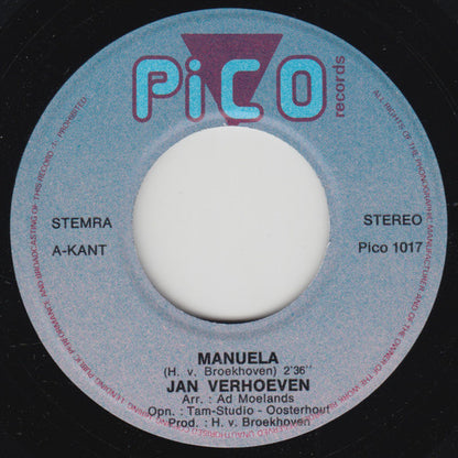 Jan Verhoeven - Manuela 35131 Vinyl Singles Goede Staat