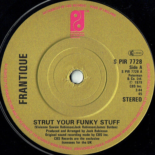 Frantique - Strut Your Funky Stuff 08056 Vinyl Singles Hoes: Generic