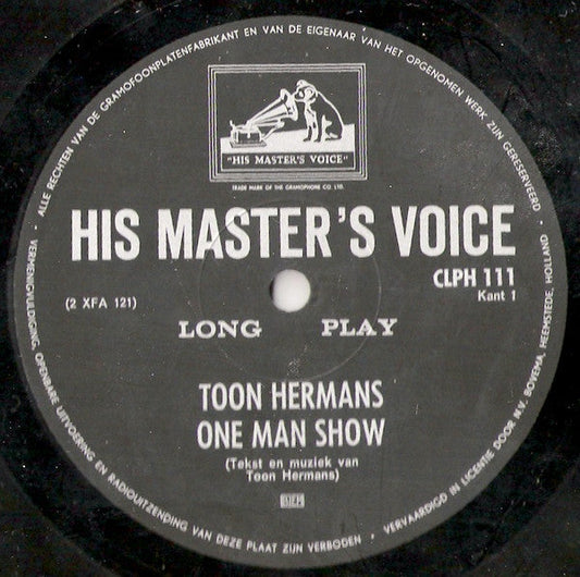 Toon Hermans - One Man Show Opgenomen In Theater Carré, Amsterdam (LP) Vinyl LP
