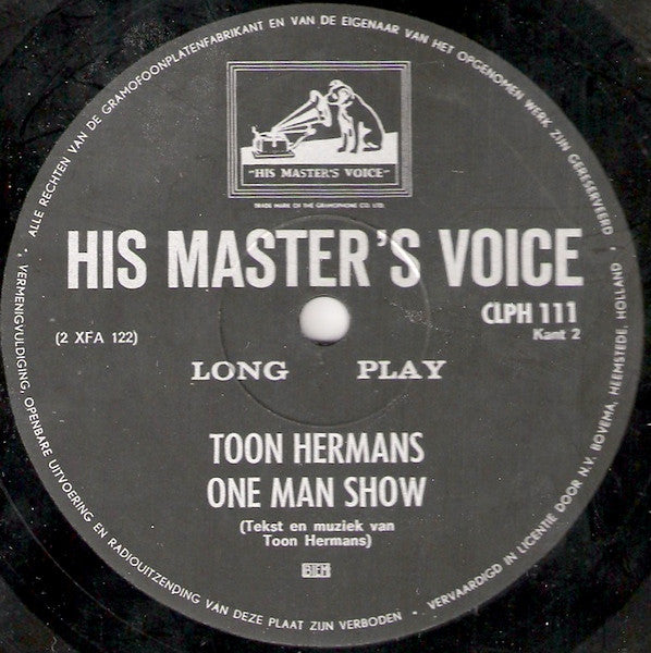 Toon Hermans - One Man Show Opgenomen In Theater Carré, Amsterdam (LP) 45335 Vinyl LP Goede Staat