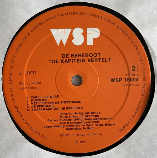 Bereboot – De Kapitein Vertelt 1 (LP)
