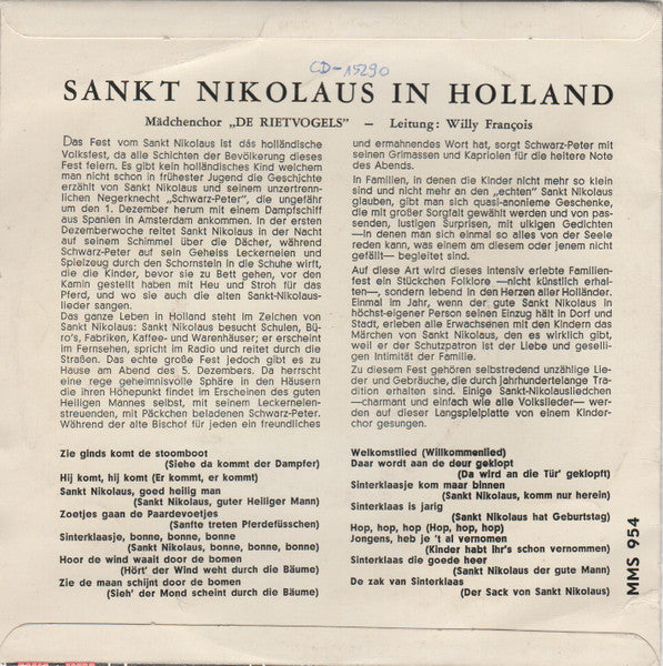 Rietvogels - Sankt Nikolaus In Holland 18704 Vinyl Singles Goede Staat