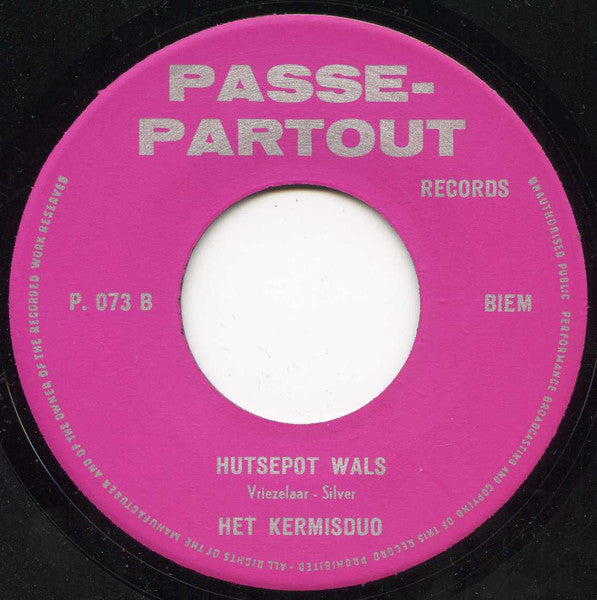 Kermisduo - Toto Wals Vinyl Singles Vinyl Goed / Hoes Generic