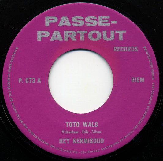 Kermisduo - Toto Wals Vinyl Singles Vinyl Goed / Hoes Generic