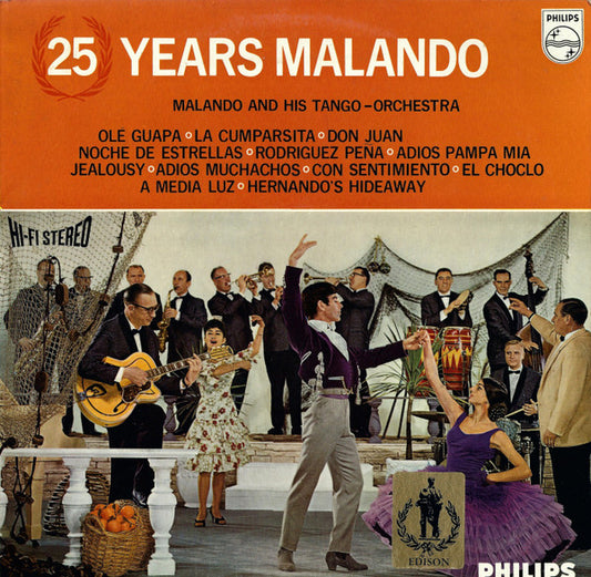 Malando And His Tango Orchestra - 25 Years Malando (LP) (B) 50284 Vinyl LP Goede Staat