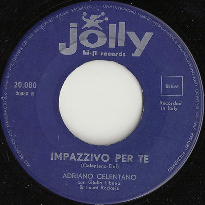 Adriano Celentano Con Giulio Libano E I Suoi Rockers - Rock Matto Vinyl Singles Vinyl Goed / Hoes Generic