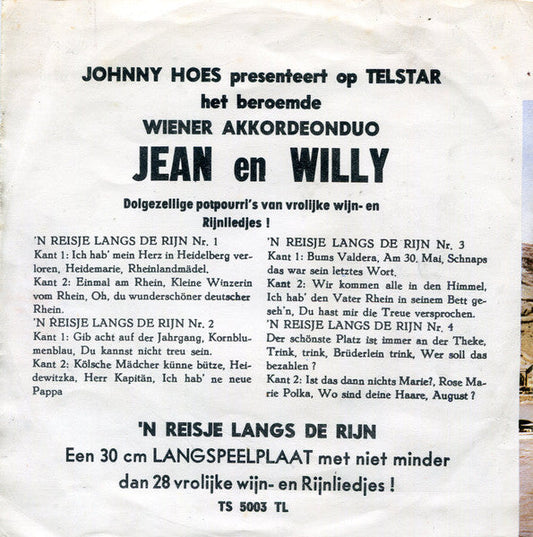 Jean En Willy - n Reisje Langs De Rijn *