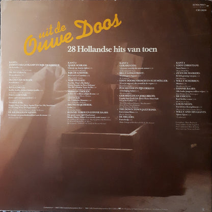Various - Uit De Ouwe Doos 28 Hollandse Hits Van Toen (LP) Vinyl LP Dubbel Vinyl Very Good (VG) <br> Hoes Good Plus (G+)