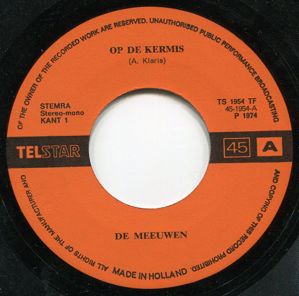 Meeuwen - Op De Kermis 34583 Vinyl Singles VINYLSINGLES.NL
