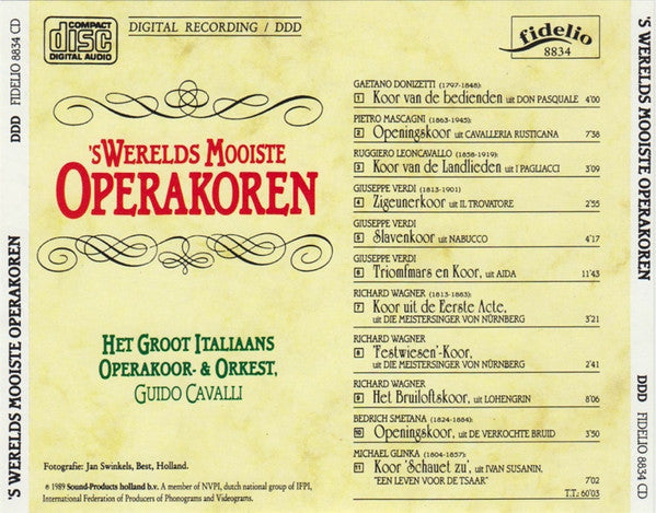 Groot Italiaans Operakoor En - s Werelds Mooiste Operakoren (CD) Compact Disc Goede Staat