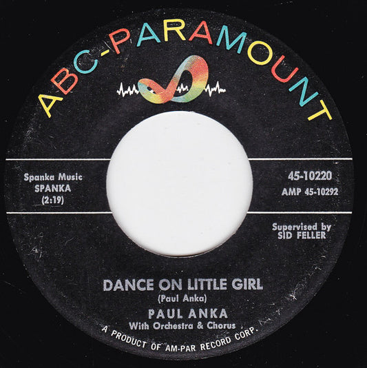 Paul Anka - Dance On Little Girl Vinyl Singles Vinyl Goed / Hoes Generic
