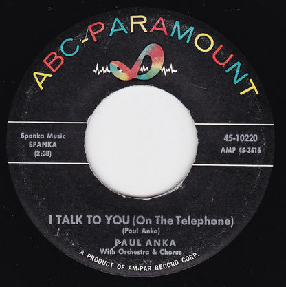 Paul Anka - Dance On Little Girl Vinyl Singles Vinyl Very Good (VG) <br> Hoes Generic