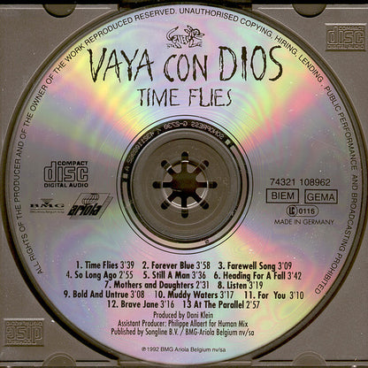Vaya Con Dios - Time Flies (CD) Compact Disc Goede Staat