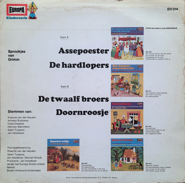 Gebrüder Grimm - Assepoester En Doornroosje (LP) Vinyl LP Vinyl Very Good (VG) <br> Hoes Good Plus (G+)