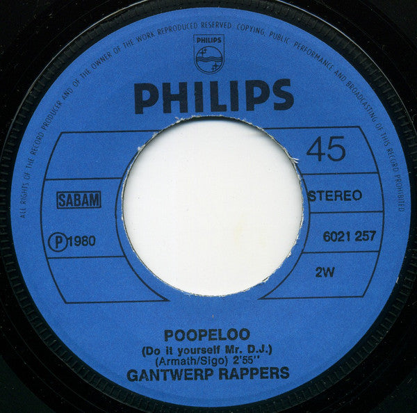 Gantwerp Rappers - Poopeloo 35089 Vinyl Singles Goede Staat