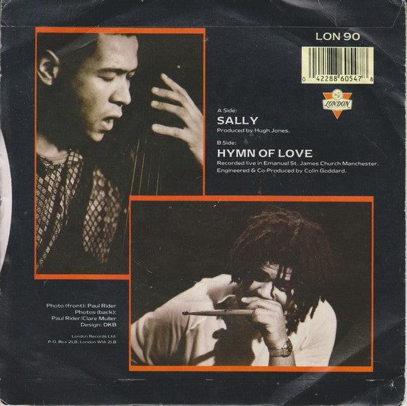 Carmel - Sally Vinyl Singles Vinyl Very Good (VG) <br> Hoes Good Plus (G+)