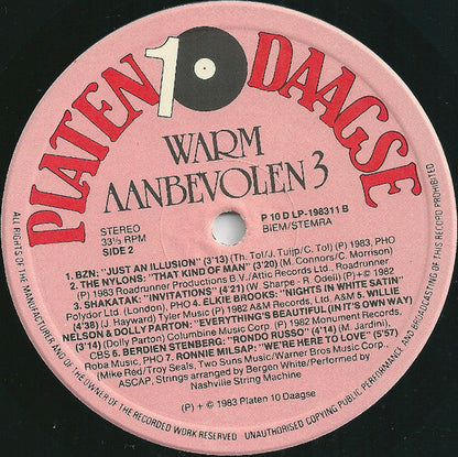 Various - Warm Aanbevolen 1983 (LP) 97-44445