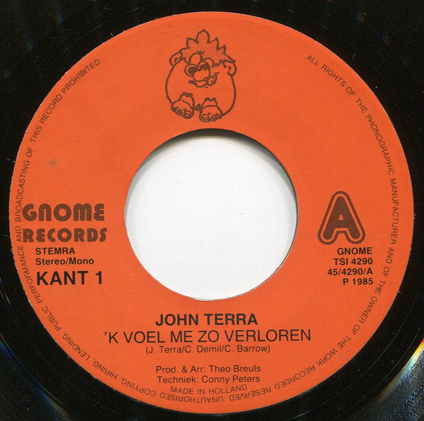 John Terra - 'K Voel Me Zo Verloren