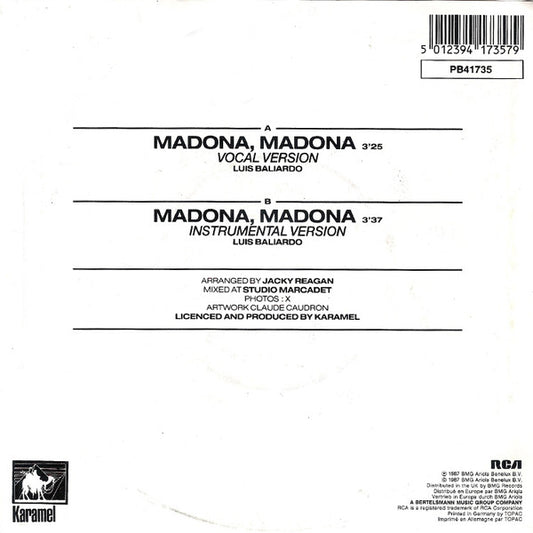 Antonio De Plata - Madona, Madona