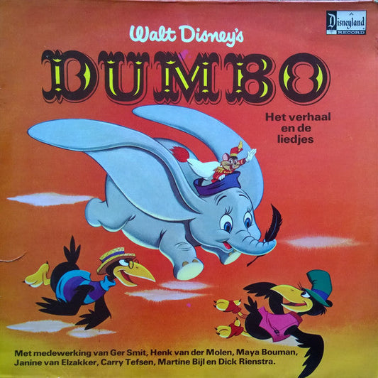 Various - Walt Disney's Dumbo (LP) Vinyl LP Vinyl Very Good (VG) <br> Hoes Good Plus (G+)