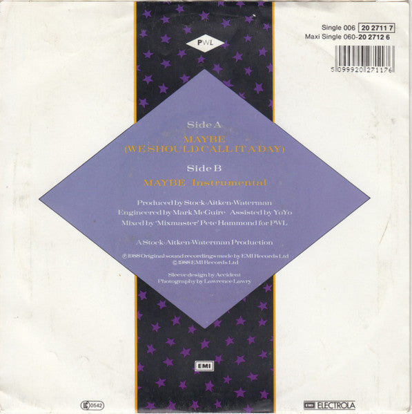 Hazell Dean - Maybe (We Should Call It A Day) Vinyl Singles Vinyl Very Good (VG) <br> Hoes Good Plus (G+)