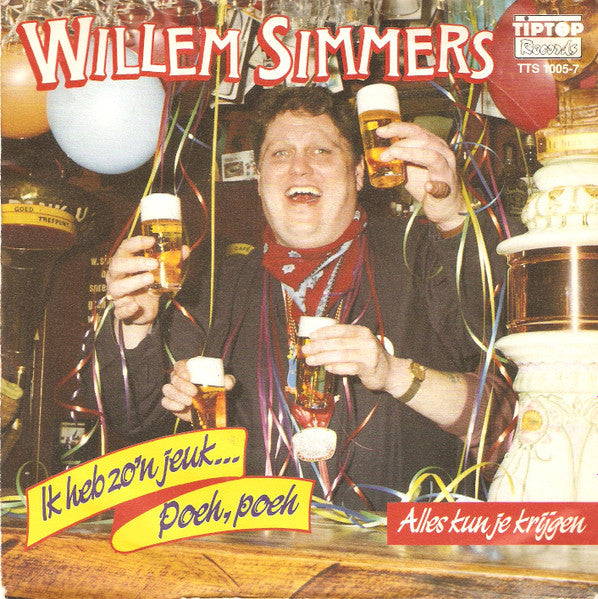 Willem Simmers - Ik Heb Zo'n jeuk...Poeh,Poeh 37076 Vinyl Singles Goede Staat