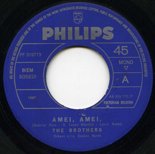 Brothers - Amei Amei 36583 Vinyl Singles Zeer Goede Staat