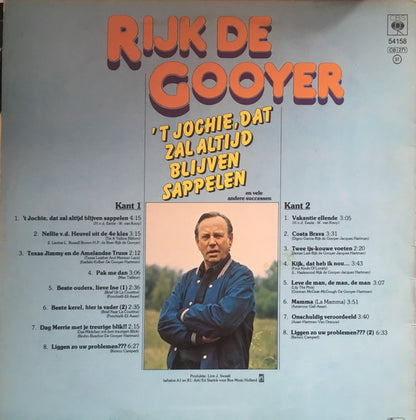 Rijk De Gooyer - 't Jochie, Dat Zal Altijd Blijven Sappelen (LP) Vinyl LP Vinyl Very Good (VG) <br> Hoes Good Plus (G+)