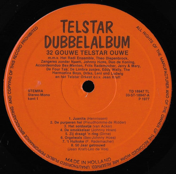 Various - 32 Gouwe Telstar Ouwe 2 (LP) 51243 Vinyl LP Dubbel Goede Staat