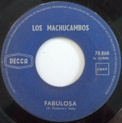 Los Machucambos - Non Monsieur Vinyl Singles Vinyl Very Good (VG) <br> Hoes Good Plus (G+)
