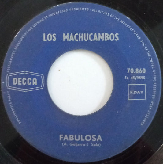 Los Machucambos - Non Monsieur Vinyl Singles Vinyl Very Good (VG) <br> Hoes Good Plus (G+)