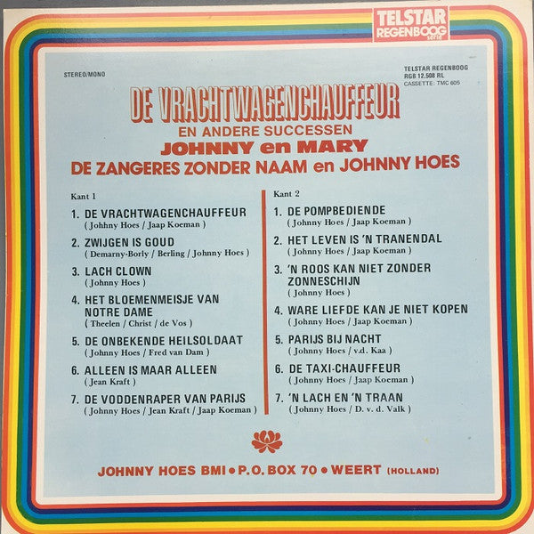 Zangeres Zonder Naam En Johnny Hoes - De Vrachtwagenchauffeur En Andere Successen (LP) (B-Keus) Vinyl LP Vinyl Goed / Hoes Slecht