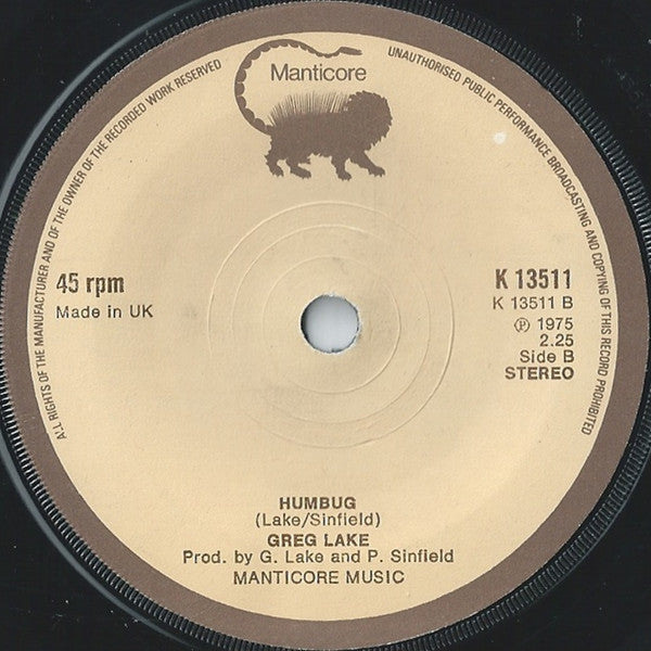 Greg Lake - I Believe In Father Christmas Vinyl Singles Vinyl Goed / Hoes Generic